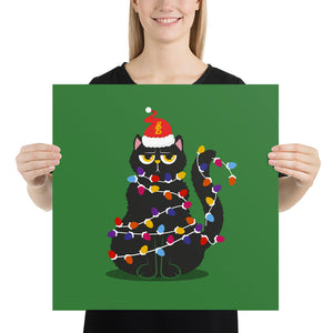 bellfish christmas cat time poster in realtà aumentata