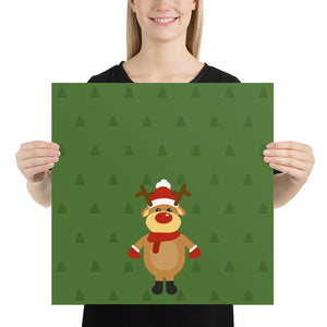 bellfish christmas reindeer poster in realtà aumentata