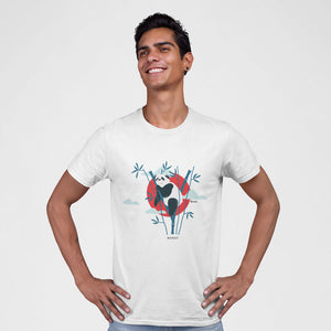 Sleepy Panda - Flat Design | T-Shirt