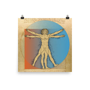 Uomo Vitruviano - Poster in Augmented Reality for LeonARdo - Bellfish