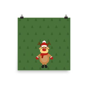 bellfish christmas reindeer poster in realtà aumentata