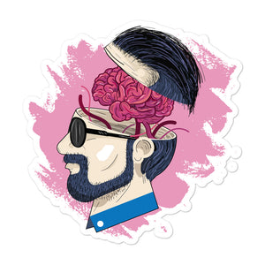 bellfish brain power augmented reality sticker