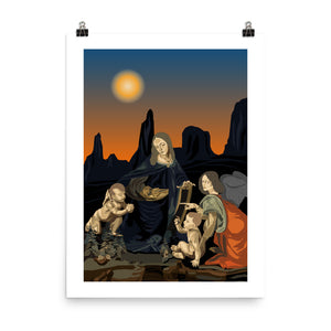 Vergine delle Rocce - Poster in Augmented Reality for LeonARdo - Bellfish