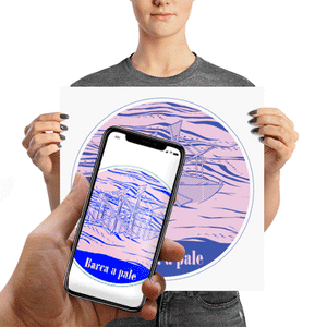 Poster Barca a Pale in Augmented Reality