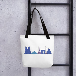 borsa bellfish skyline paris in realtà aumentata